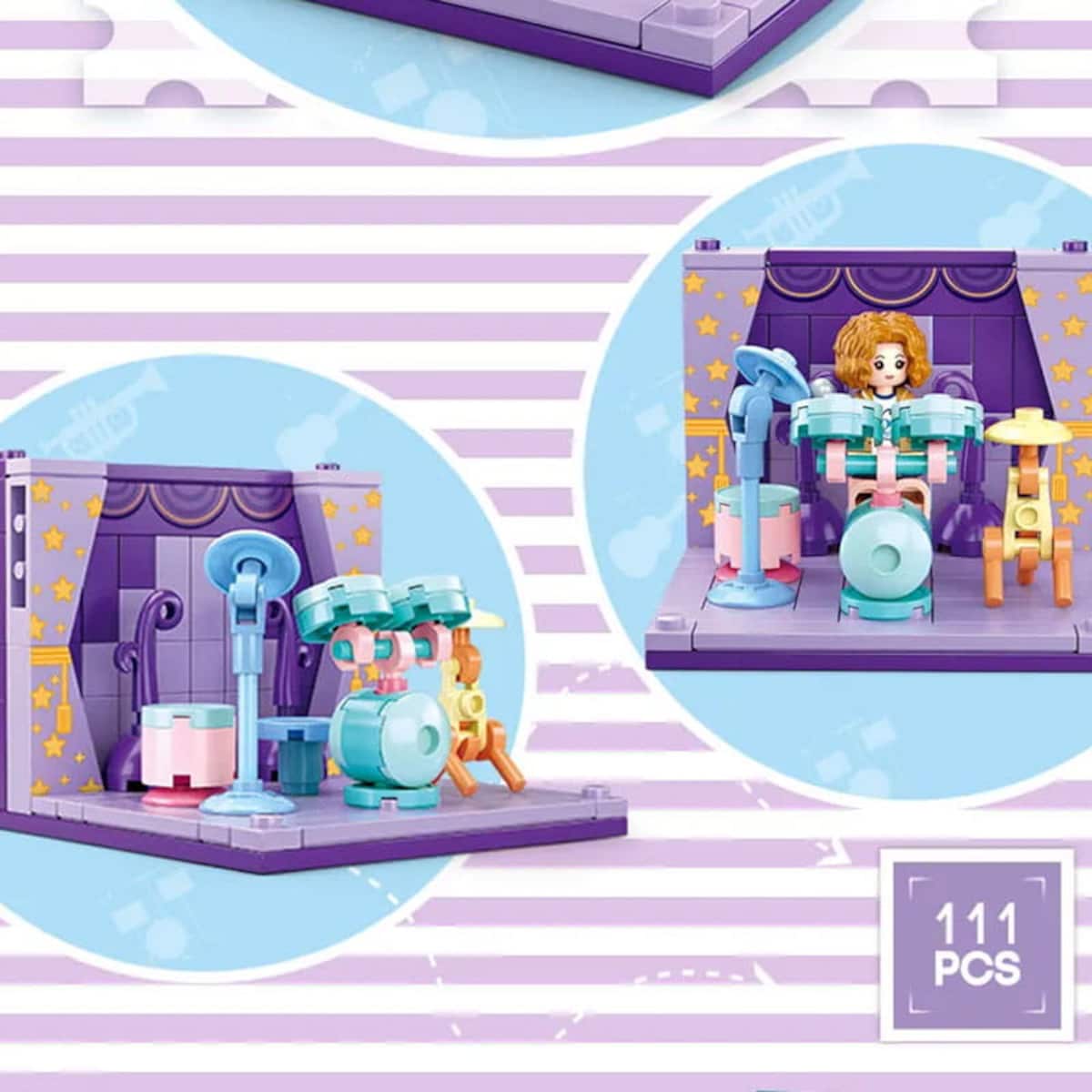 PERKUSJA - mini pokoik klocki - Sluban - 111 elementów