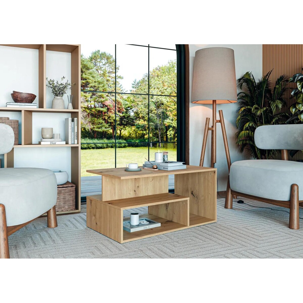 Ława IVA 90x51cm dąb artisan