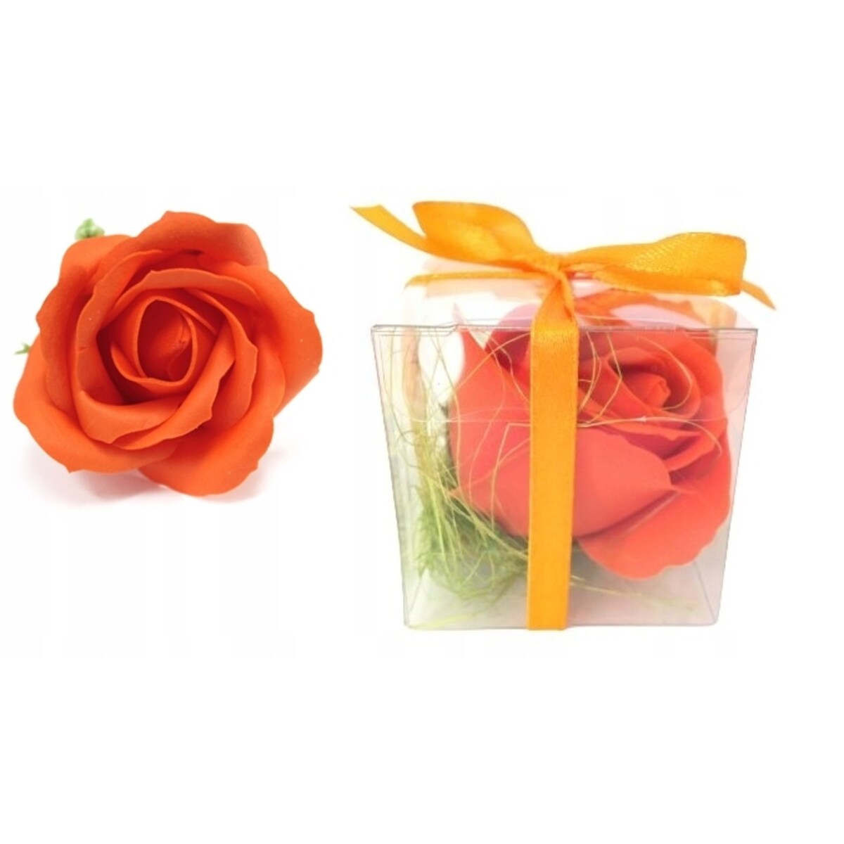 KWIAT MYDLANY w pudełku podziękowania upominek