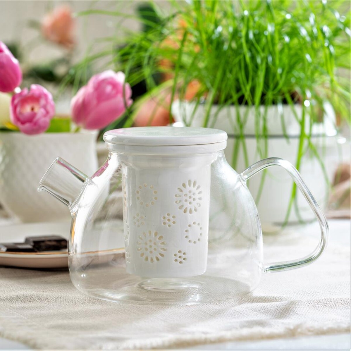 VILLA ITALIA Dzbanek z zaparzaczem szklany 800 ml DREAM