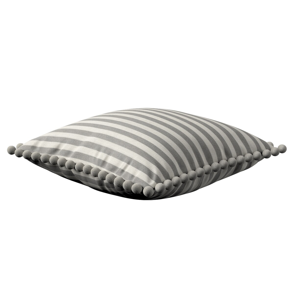 Poszewka Wera na poduszkę 45x45 szaro-białe pasy (1,5cm)