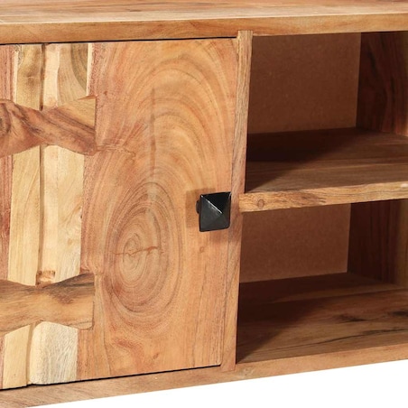 vidaXL Szafka pod TV, 118x30x45 cm, lite drewno akacjowe