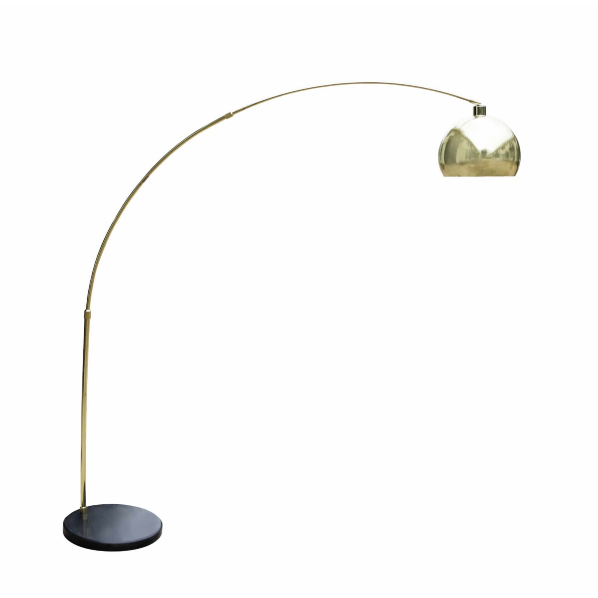 Łukowa lampa podłogowa Lucide F1900-77 Auhilon do salonu czarna złota