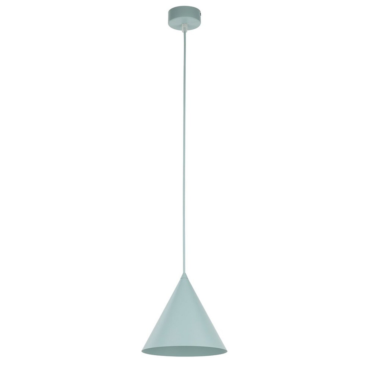 Lampa wisząca TK Lighting CONO MINT 10074 miętowa metalowa E27 LED do kuchni salonu jadalni regulowana 140 cm