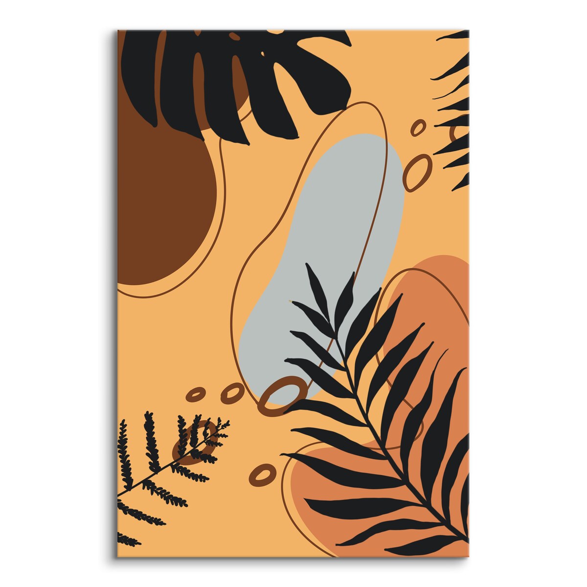 Obraz Do Salonu Rośliny Liście Monstery Palmy Styl Boho 30x40cm