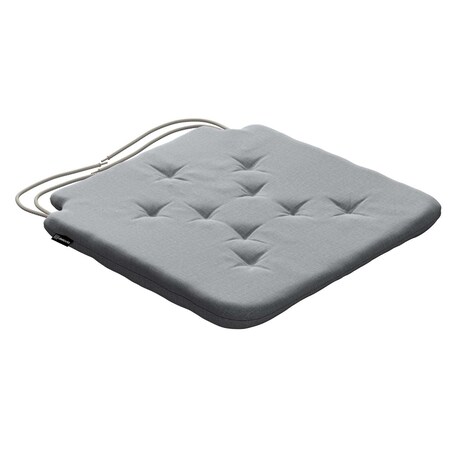 Poduszka na krzesło Olek, ciemno szary welwet, 42 x 41 x 3,5 cm, Ingrid