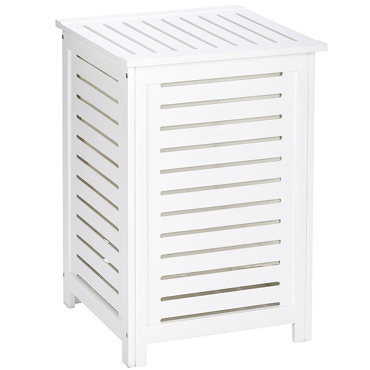 Drewniany kosz na pranie OSLO - schowek na ręczniki, WENKO