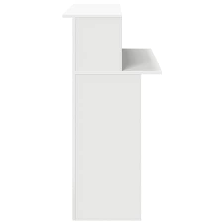 vidaXL Biurko recepcyjne białe 100x50x103,5 cm Drewno konstrukcyjne