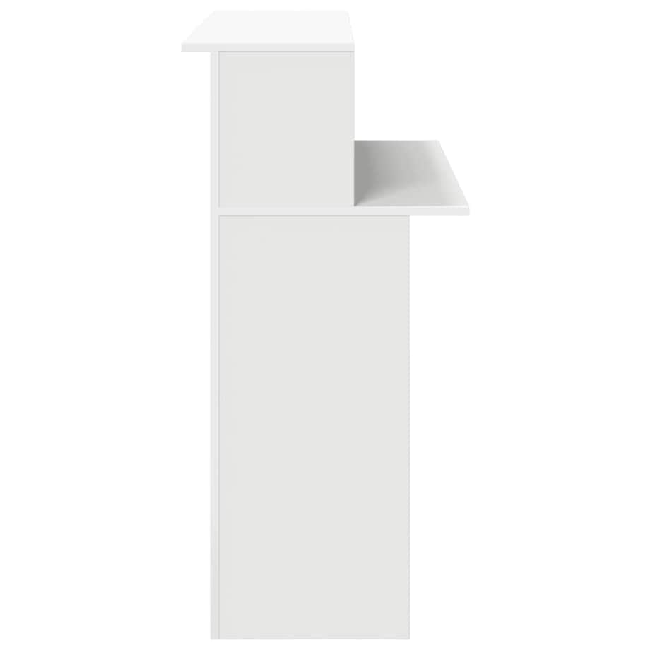 vidaXL Biurko recepcyjne białe 100x50x103,5 cm Drewno konstrukcyjne