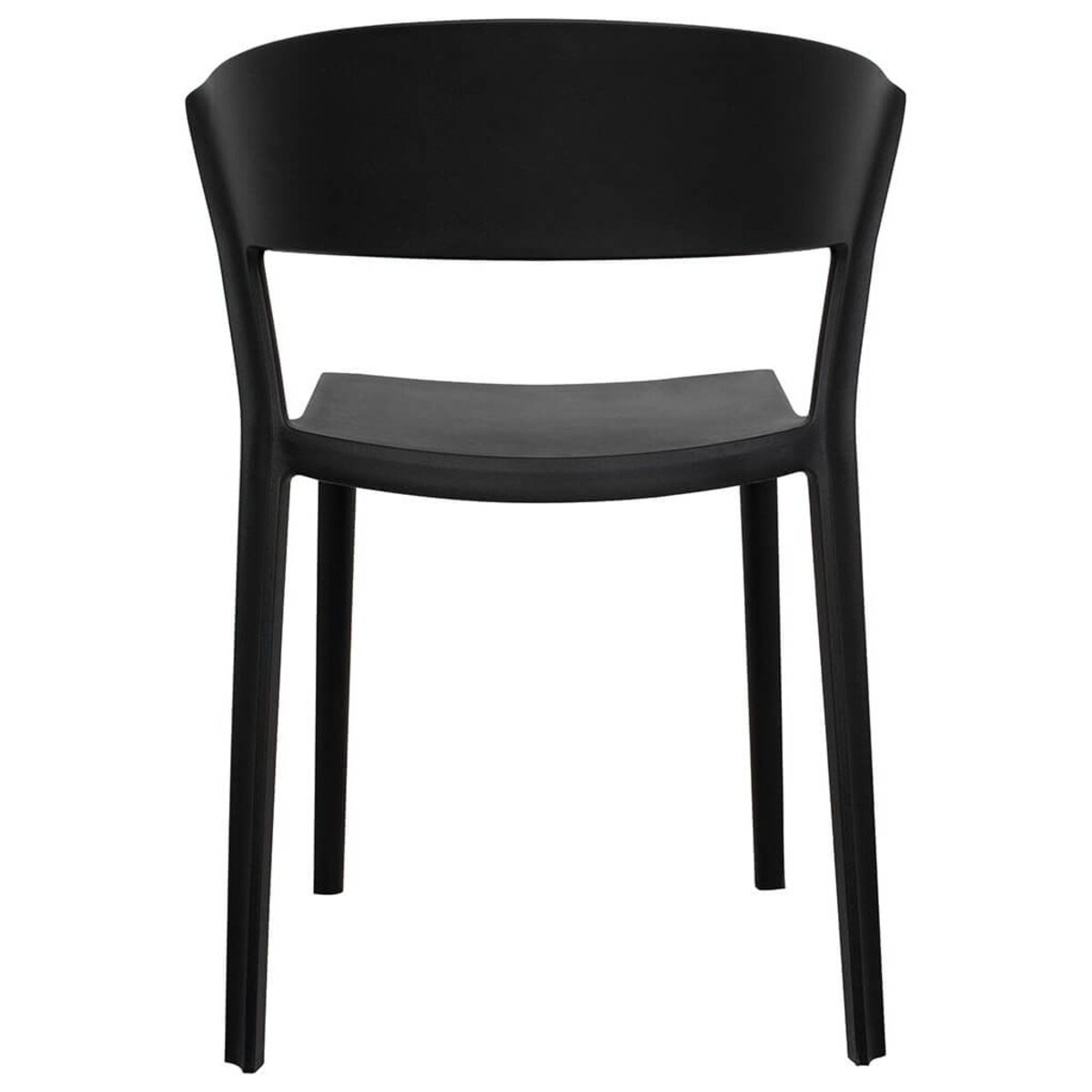 Minimalistyczne krzesło jadalniane Jasper czarne do kuchni, King Home