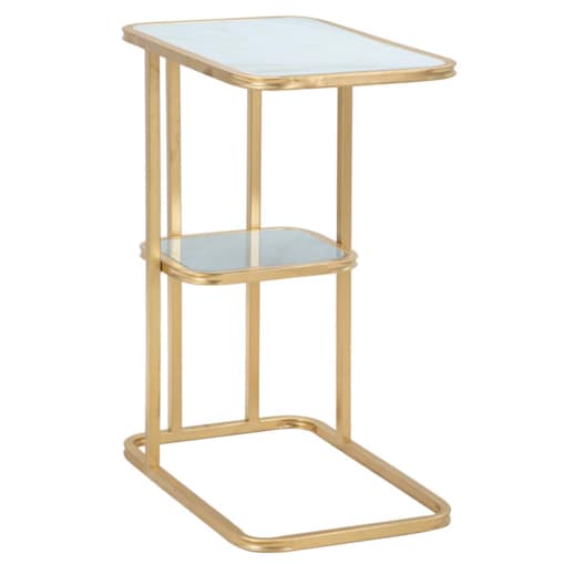 Dwupoziomowy stolik boczny, wys. 60 cm