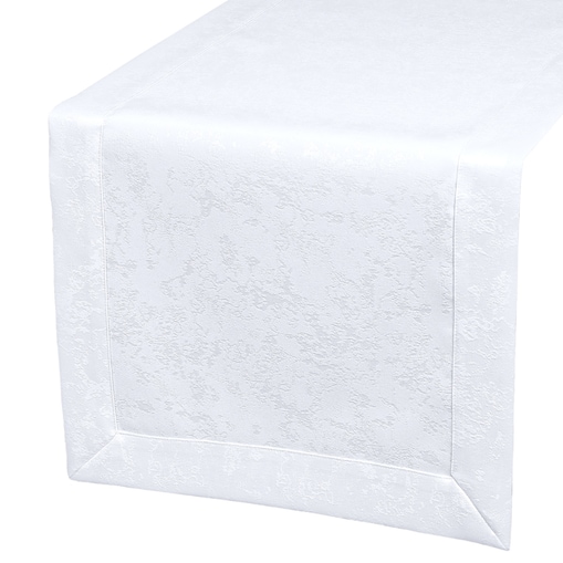 Bieżnik Marmurek biały (2000) O5 - 40x240 cm - biały