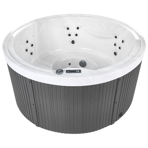 Wanna ogrodowa z hydromasażem LED MARFIL Ciemnoszary