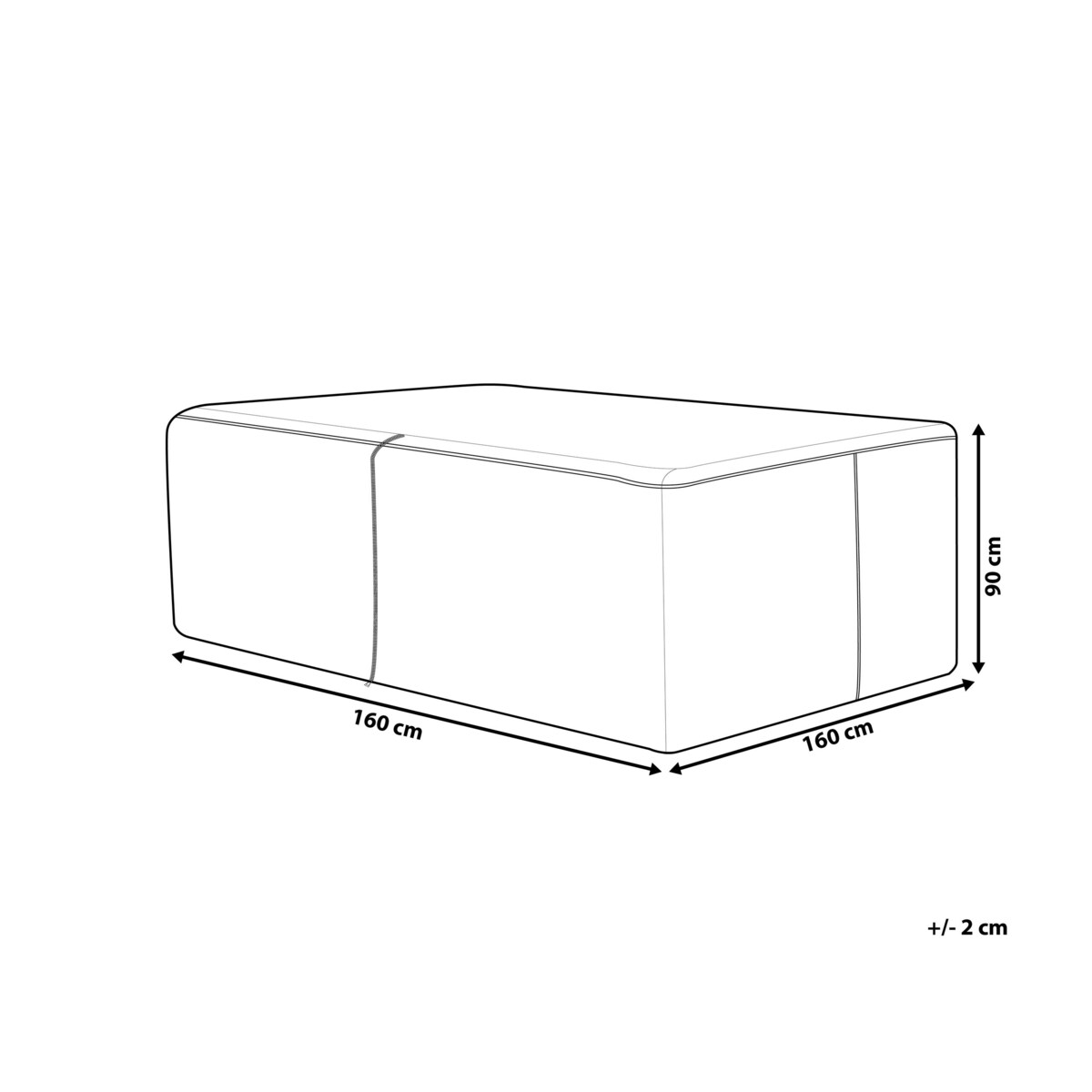 Pokrowiec ogrodowy 160 x 160 x 90 cm CHUVA