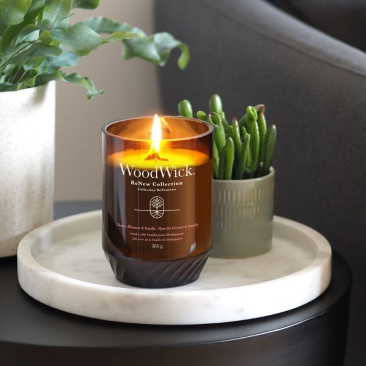 WoodWick świeca duża CHERRY BLOSSOM & VANILLA