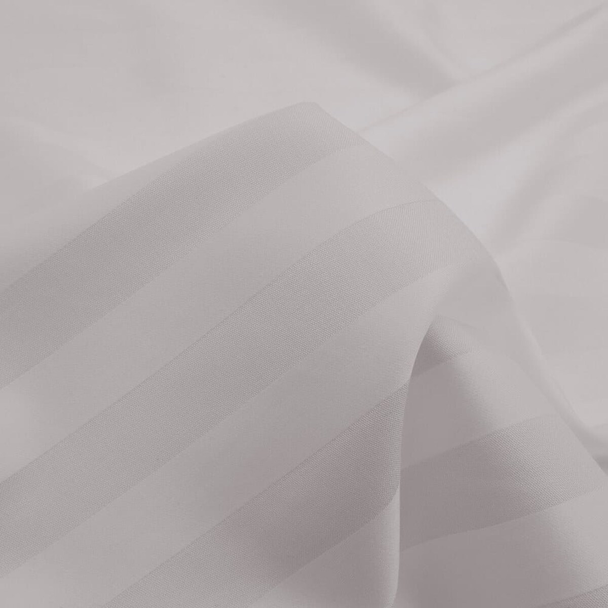 Pościel bambusowa satyna bawełniana 220x200 Bamboo paski, szara