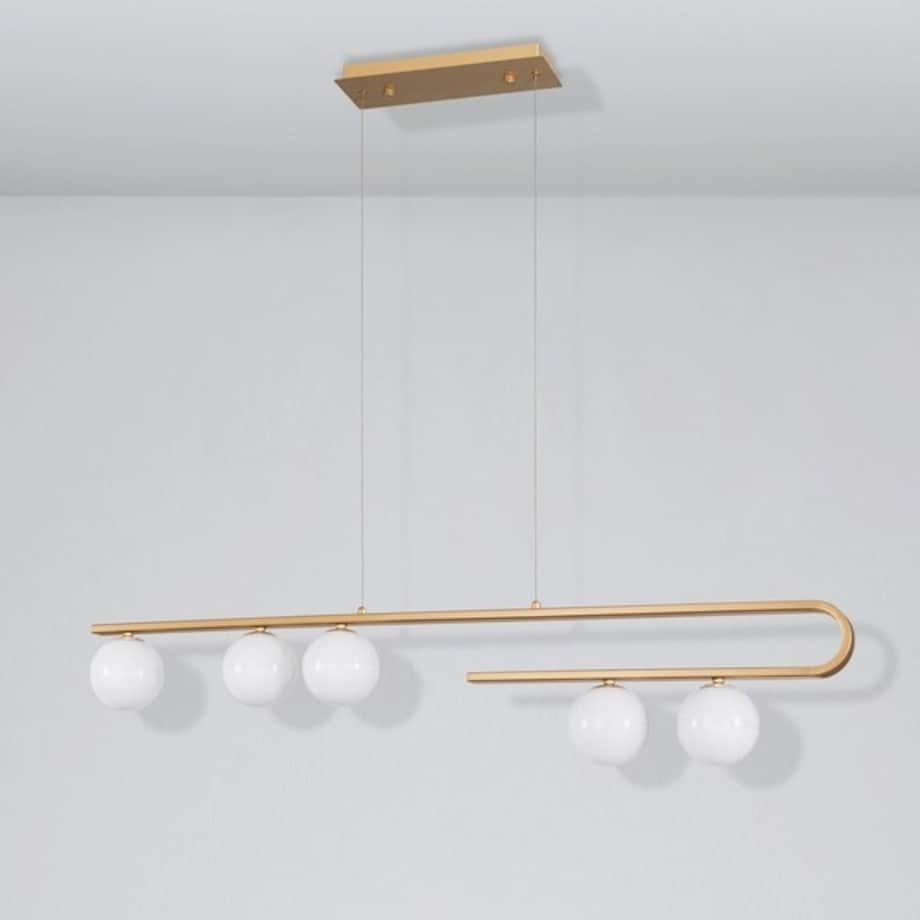 Nowoczesna lampa Perez LE41748 szklane kule balls złota