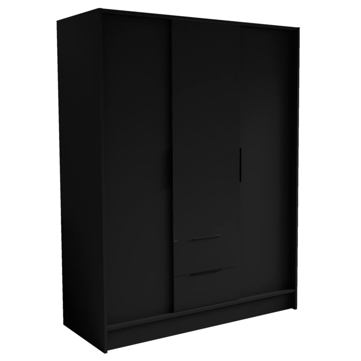 Szafa NIKOLA 150 z regulowanymi półkami do przedpokoju, biura -czarna