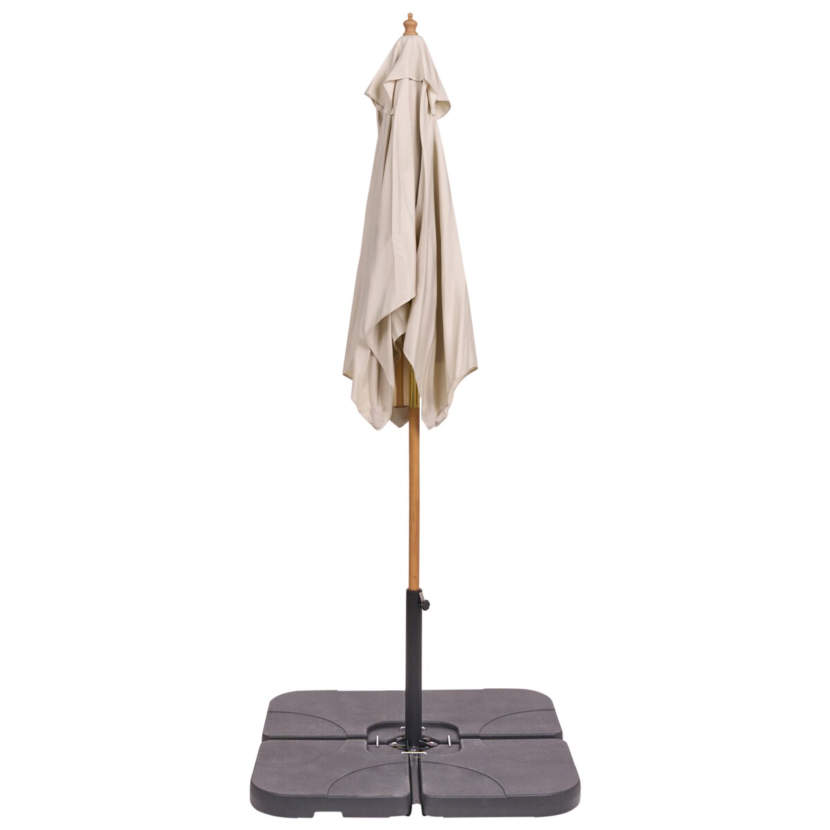 Parasol ogrodowy 195 cm FLAMENCO Jasnobeżowy