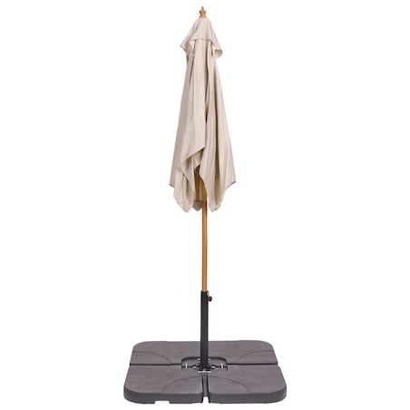 Parasol ogrodowy 195 cm FLAMENCO Jasnobeżowy