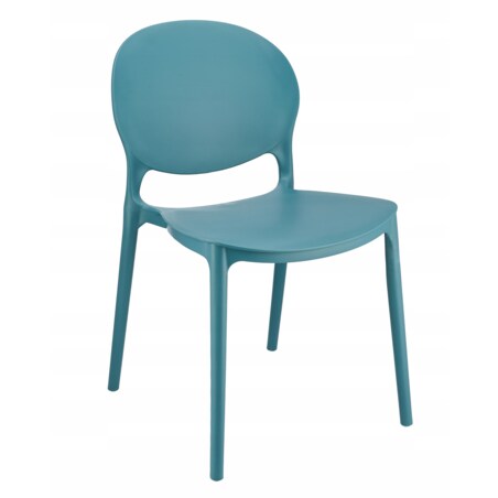 4 x Krzesło ogrodowe JUSTIN wygodne marine