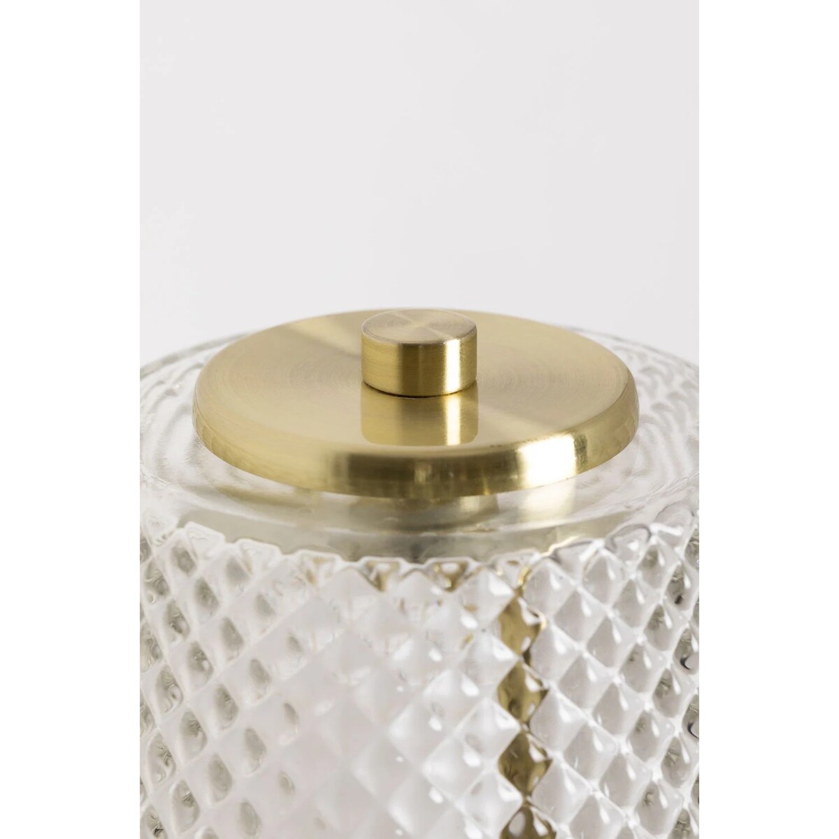 Kinkiet złoty ze szklanym kloszem Yulen