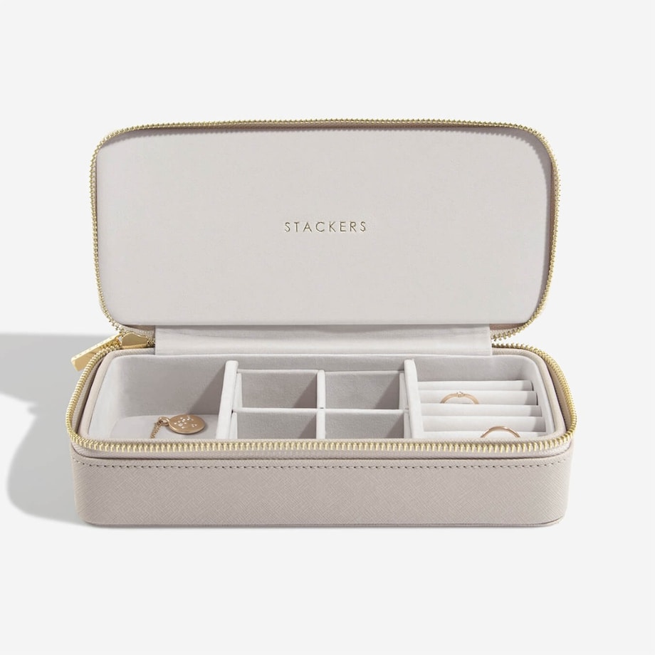 Pudełko podróżne na biżuterię Travel Large Stackers taupe
