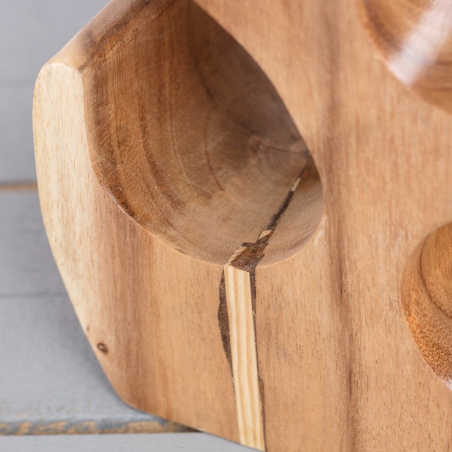 Stojak na wino Depok 68,5 cm natural, 27 x 19,5 x 68,5 cm