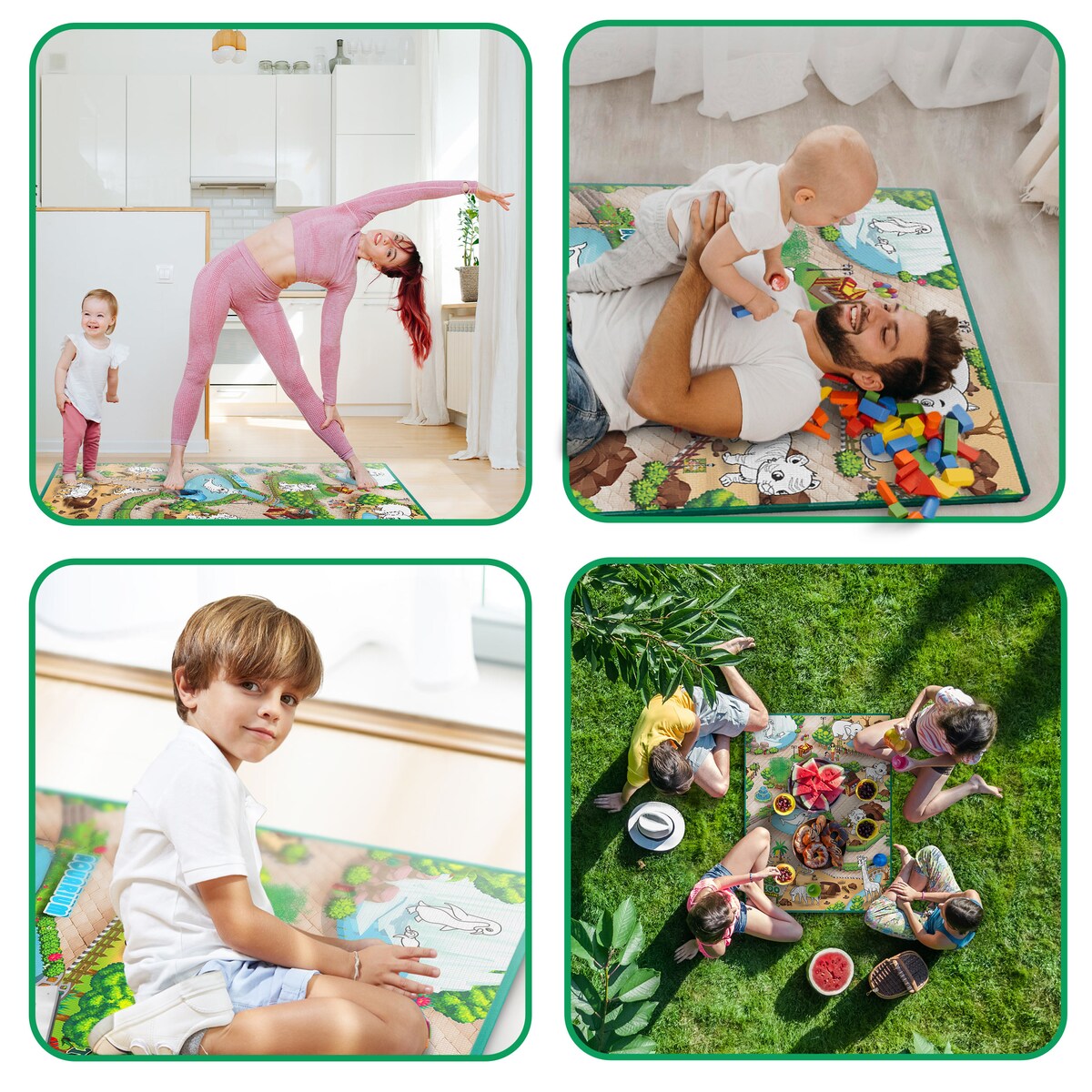 Mata edukacyjna piankowa dywan do malowania 92x120 cm zmywalna Ricokids