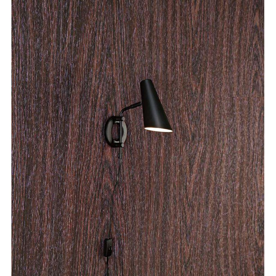 Kinkiet LAMPA ścienna CAL 106782 Markslojd metalowa OPRAWA reflektorek na wysięgniku czarny