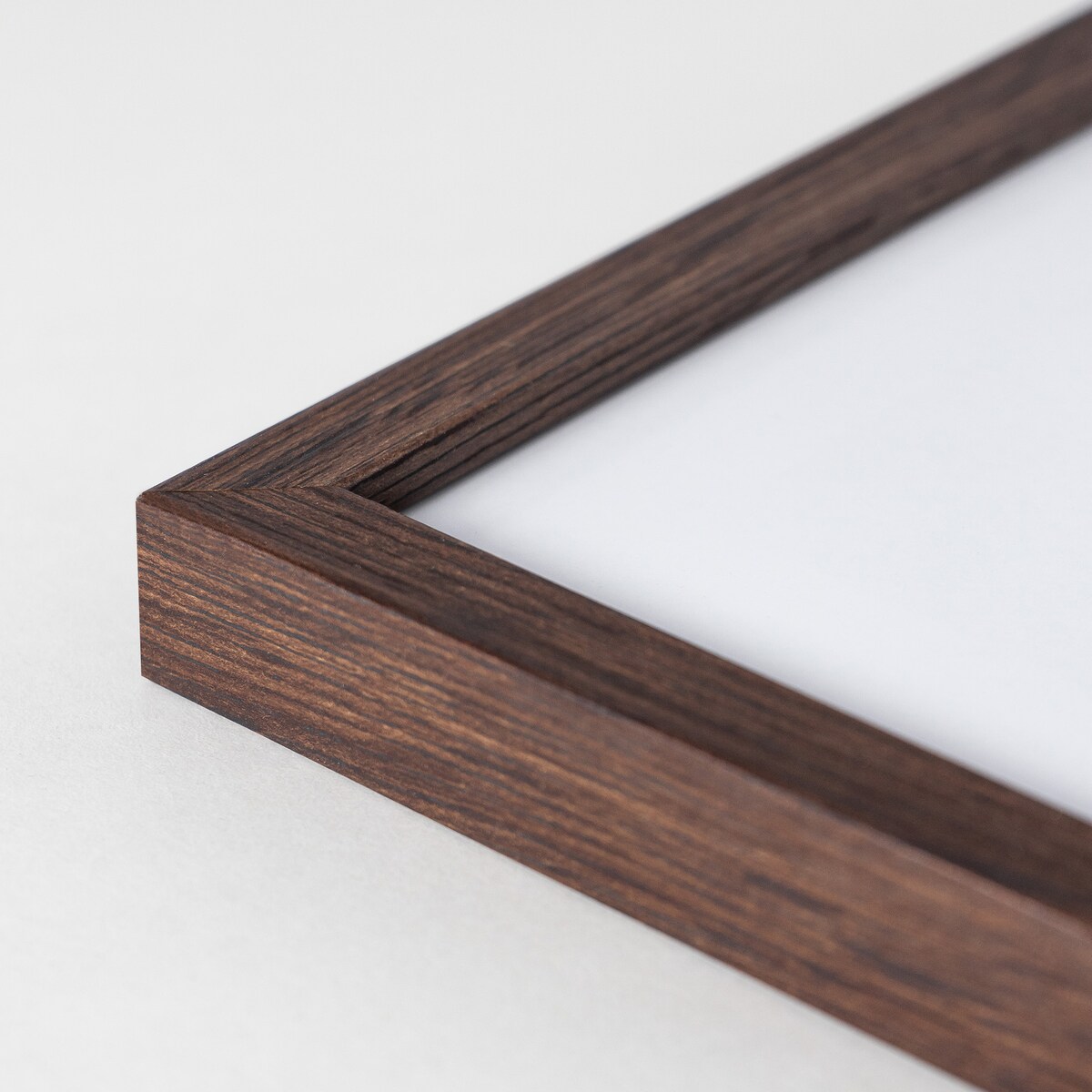 Brązowa ciemna ramka na zdjęcia 40x50 cm wisząca poziom pion rama MDF z plexi klasyczna ramka