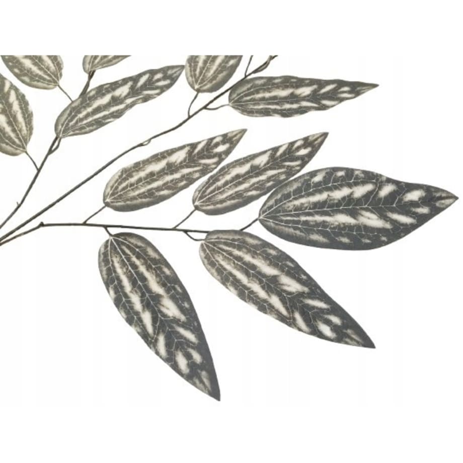 CZARNO BIAŁE jesienne liście duże łodyga gałązka do wiązanki cmentarz grób