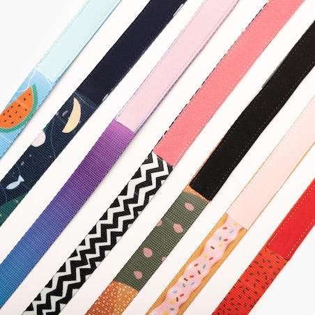 Smycz miejska dla psa lub kota "Wie wiórka co dobre" - Szerokość taśmy: 20mm, Rozmiar: M oraz Rodzaj: Mały karabinek