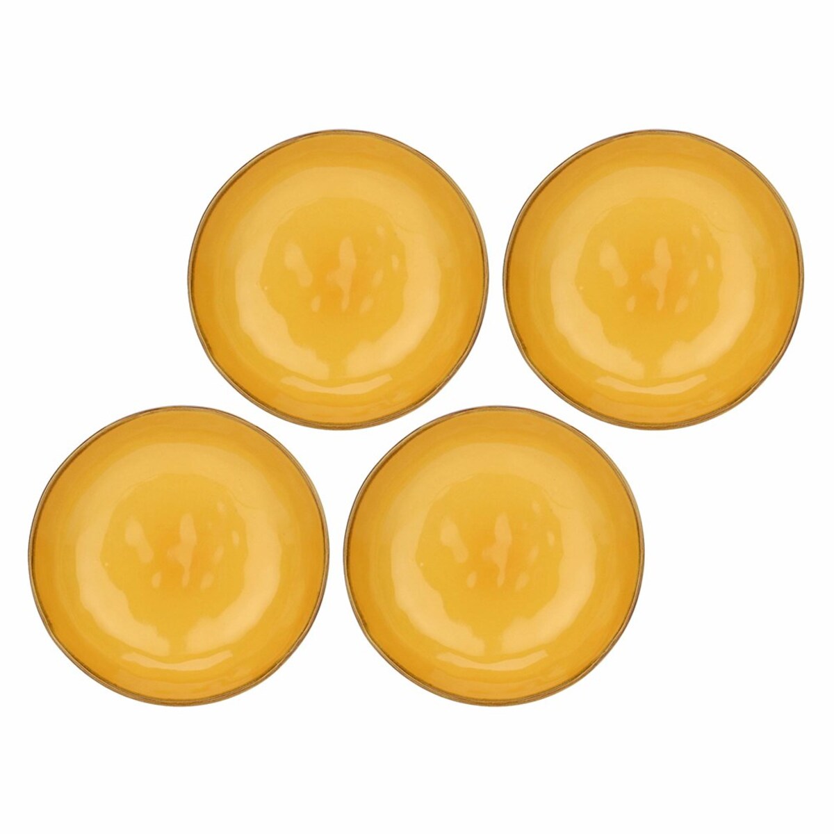 Zestaw 4 talerzy do zupy Concerto Ocra - Żółty, 21 cm