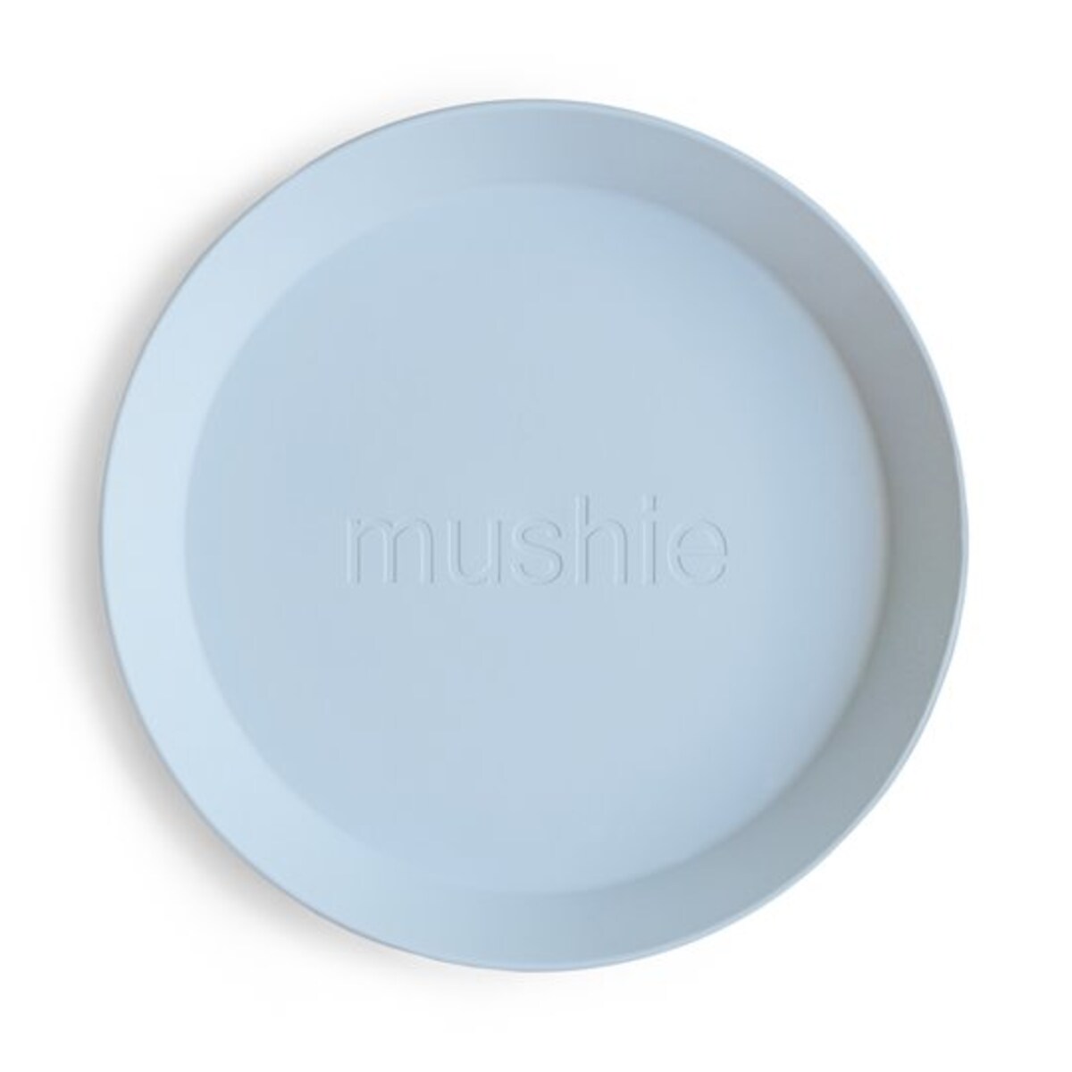 Mushie Talerzyki dla dzieci okrągłe 2-pak Powder Blue