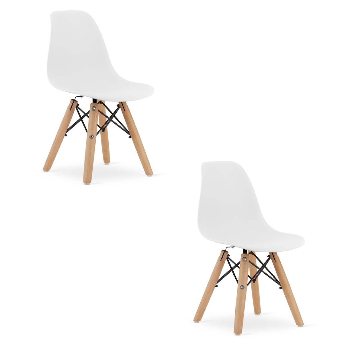 Krzesło Do Jadalni Kuchni Salonu Zubi - Białe X 2