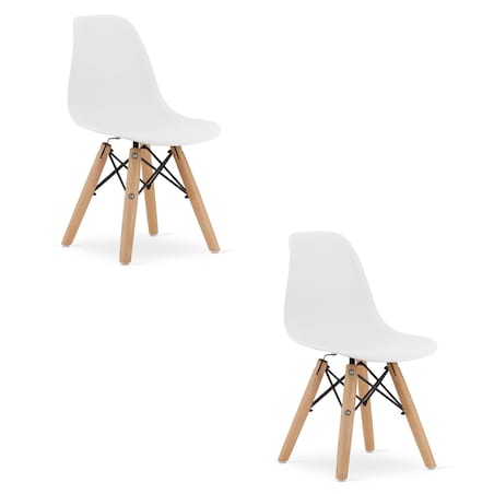 Krzesło Do Jadalni Kuchni Salonu Zubi - Białe X 2