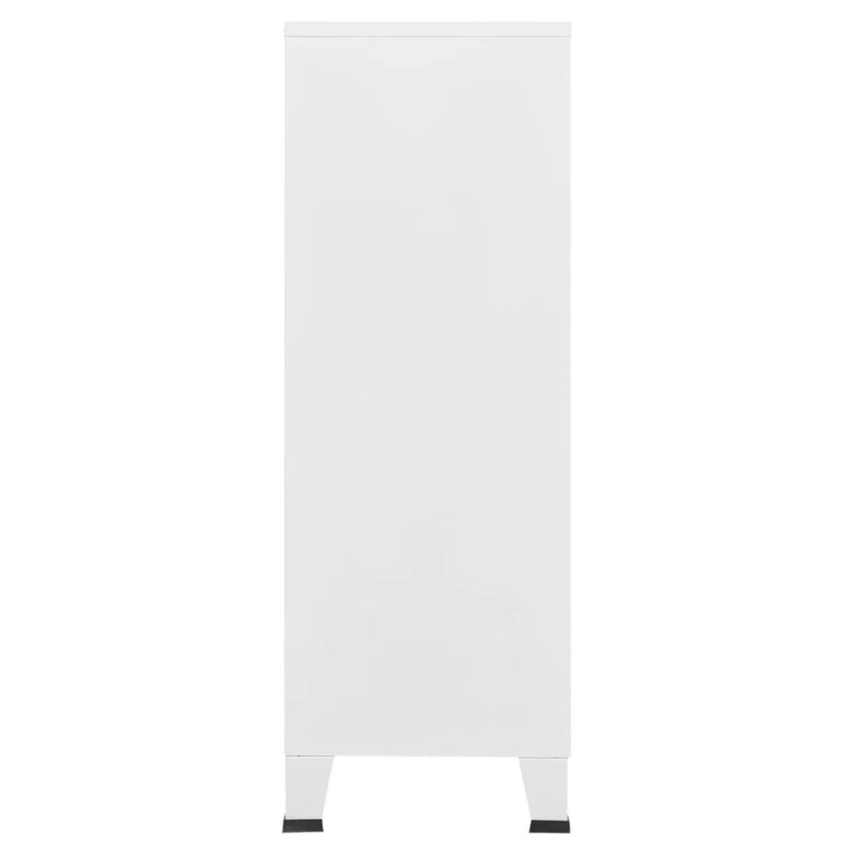 vidaXL Industrialna szafka, biała, 75x40x115 cm, metalowa