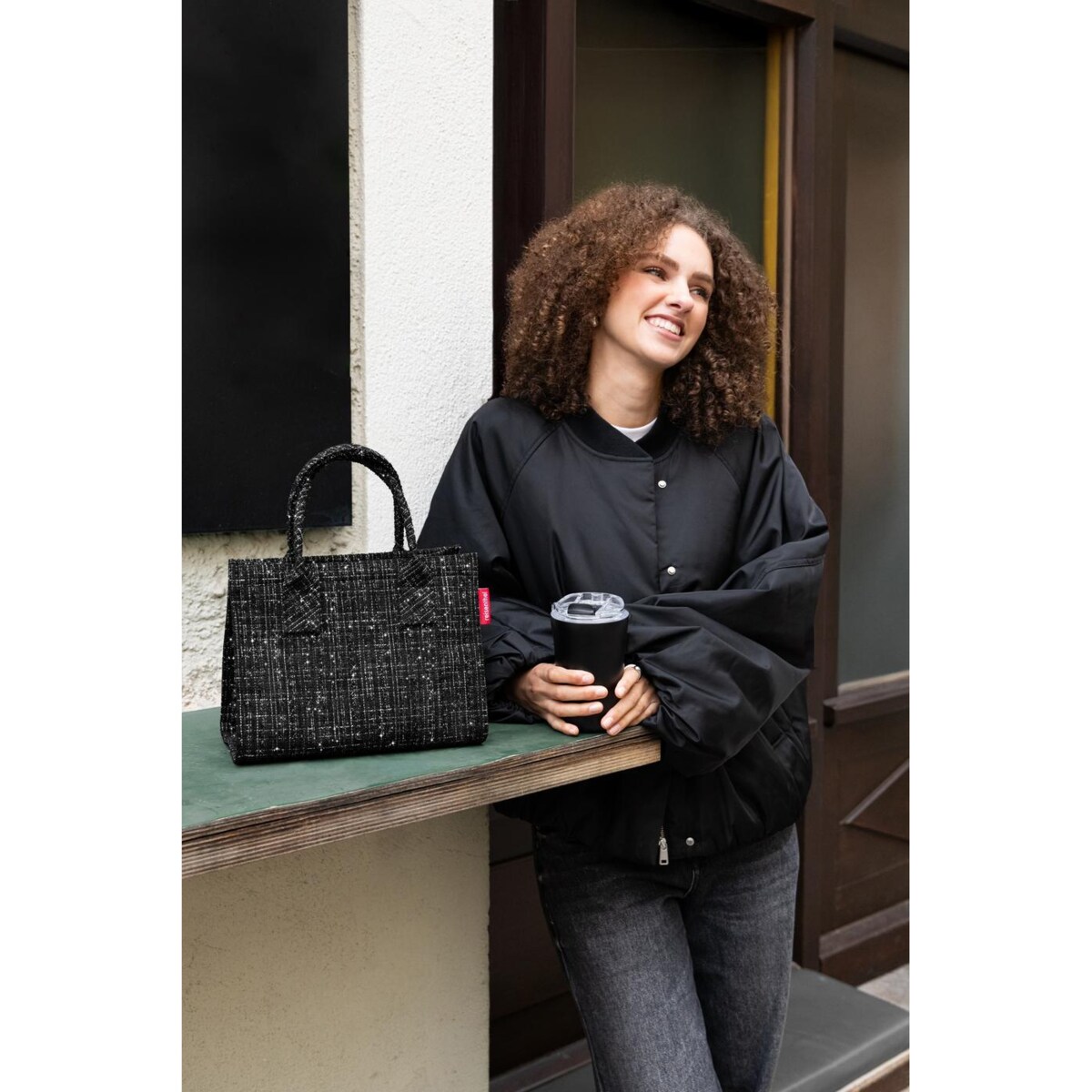 Torba DAILY SHOPPER XS, bouclé black