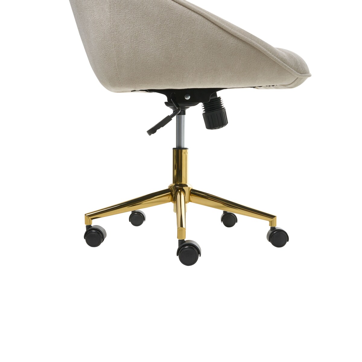 Krzesło obrotowe BARDSDALE Welur Jasnobeżowy