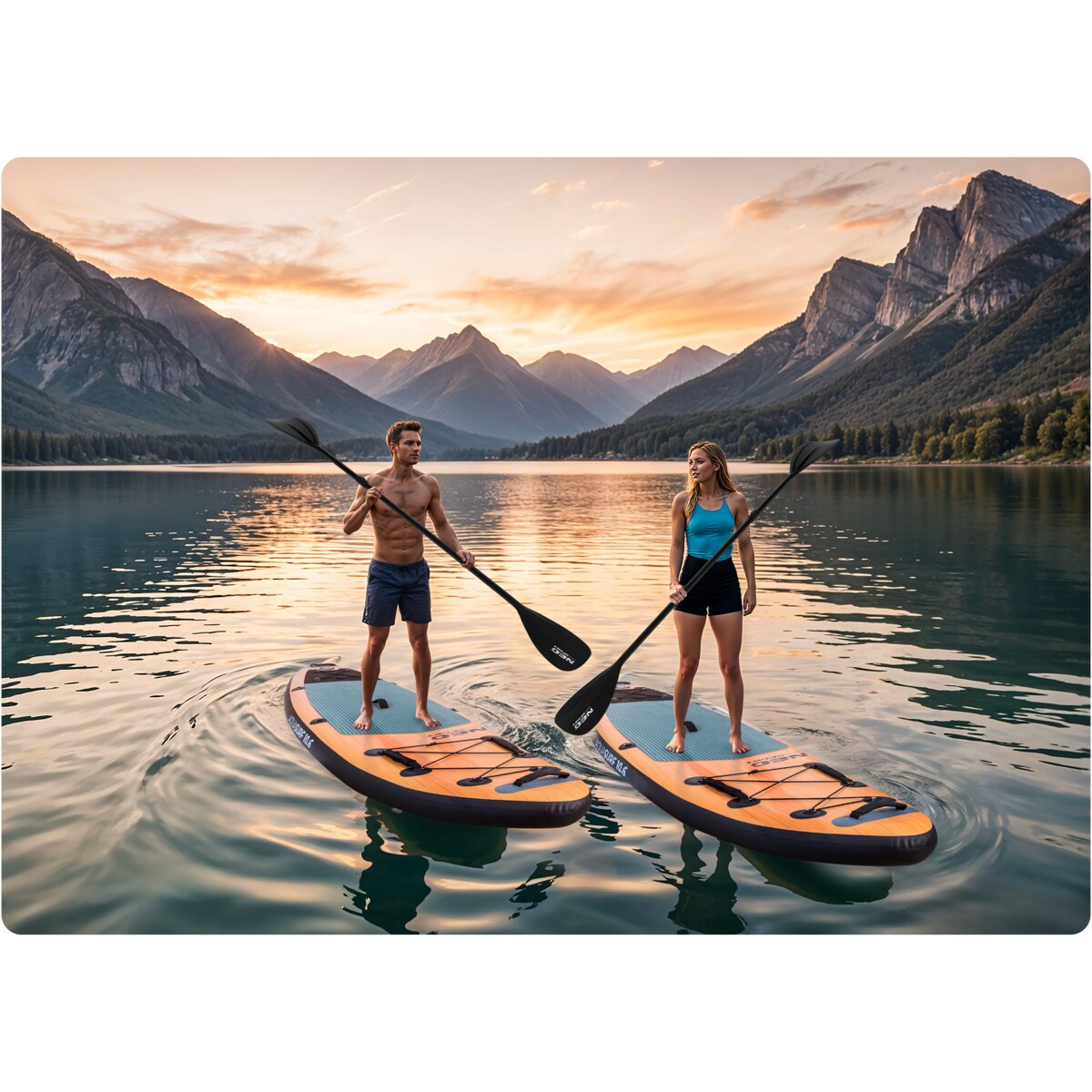 Deska SUP do pływania pompowana Paddle Aquasurf Neo-Sport 320cm ZESTAW