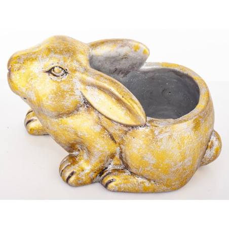 Osłonka cementowa 15x13x22 cm KRÓLIK złoty