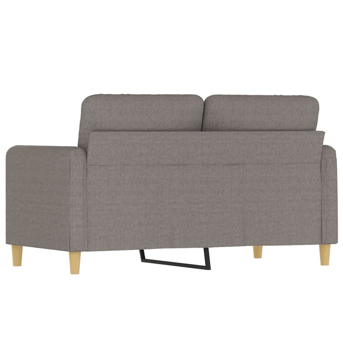 vidaXL Sofa 2-osobowa, kolor taupe, 120 cm, tapicerowana tkaniną