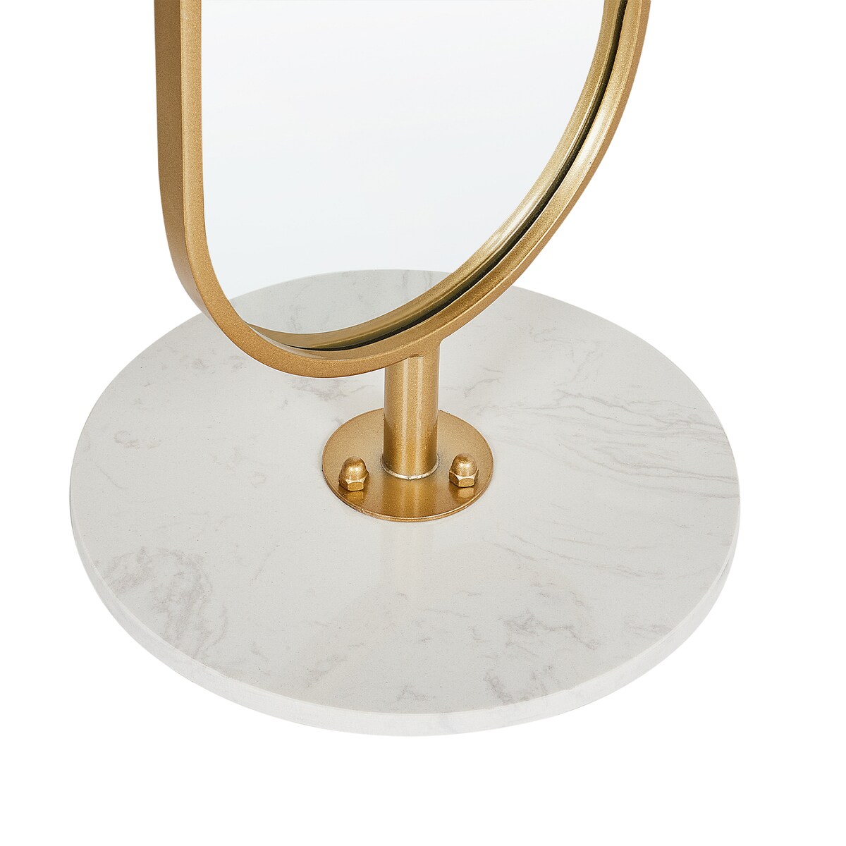 Wieszak z lustrem MOODY 170 cm Metal Złoty
