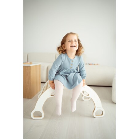 MAŁY bujak montessori z uchwytami + MAŁA zjeżdżalnia CHMURKI