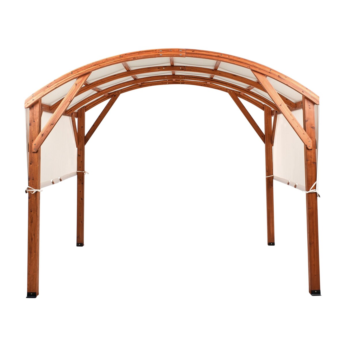 Pawilon ogrodowy 303 x 300 cm złamana biel SCOPELLO