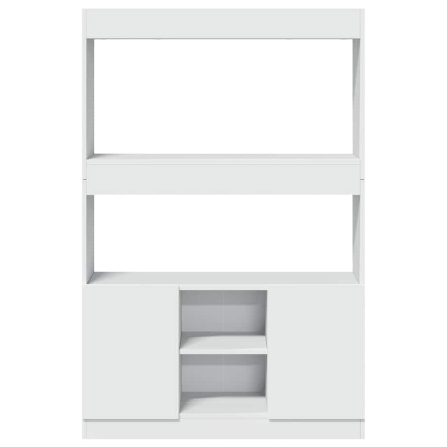 vidaXL Kredens, biały, 92x33x140 cm, materiał drewnopochodny