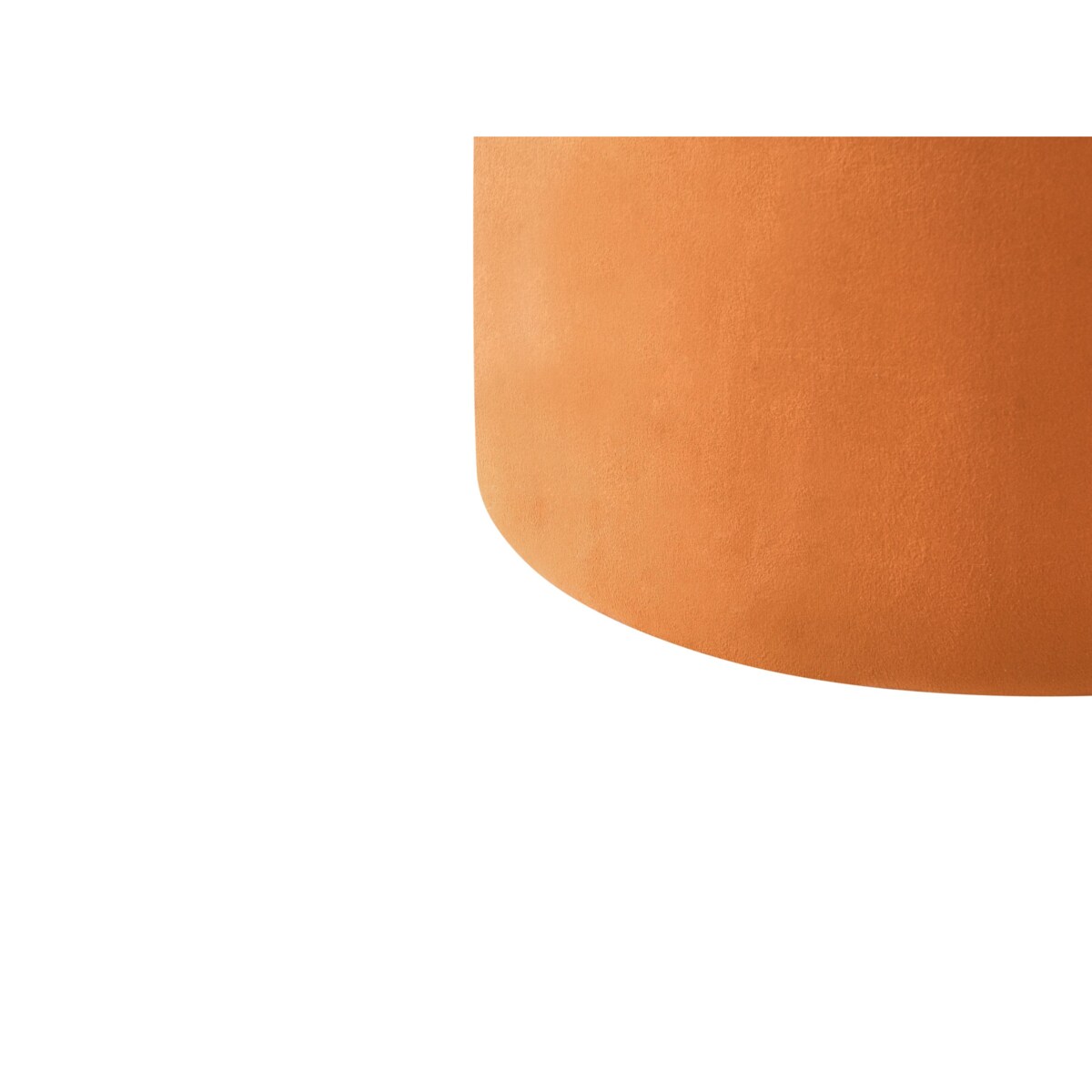 Puf LOVETT Welur Pomarańczowy 47 cm 47 cm 46 cm