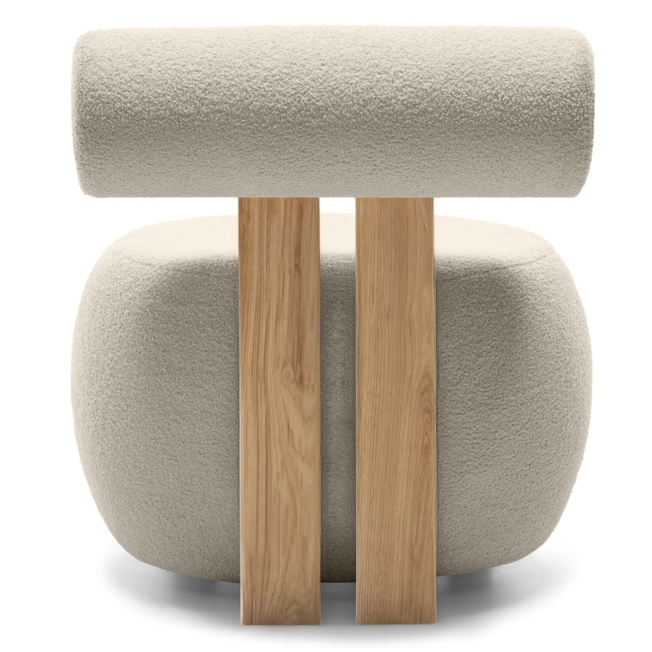 Fotel tapicerowany HANNI - III beżowy 70x63x71 cm