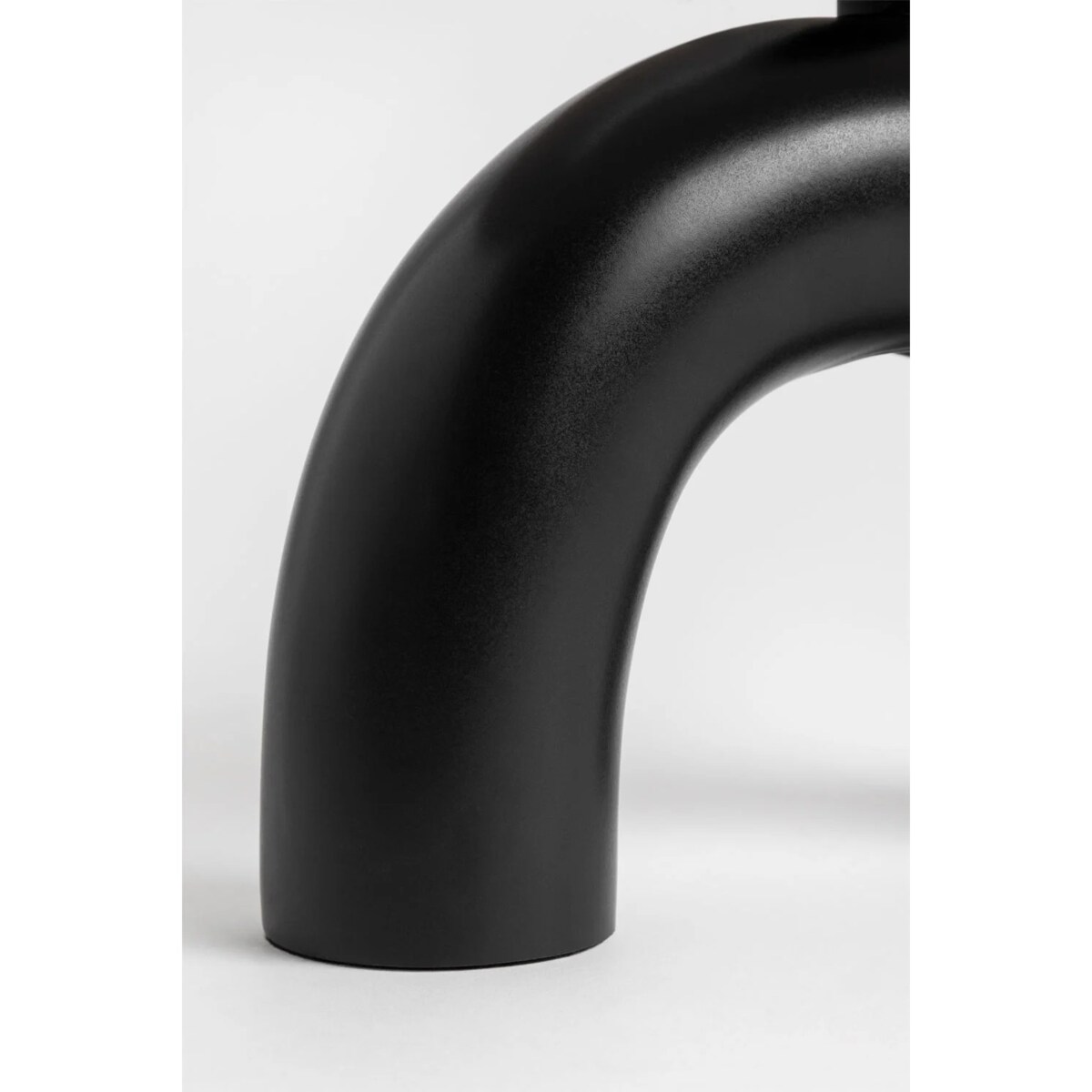 Lampa stołowa ceramiczna, czarna, Finley, 36x26 cm